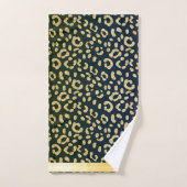 Spots en peau de léopard d'or (Serviette à main)