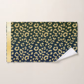 Spots en peau de léopard d'or (Serviette à main)