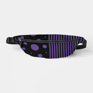 Spots et rayures en violet et noir