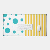 Spots et rayures - Turquoise et Jaune (Clavier et souris)