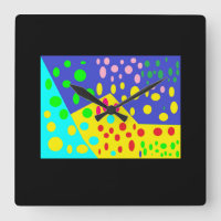 Spots ontwerp zwarte achtergrond gemengde kleuren