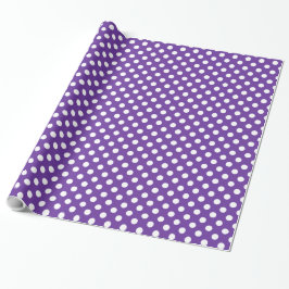Spots Pattern Paarse Heart Cadeaupapier