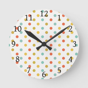 Spots poka dots zien ronde klok