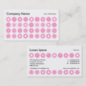 Spots - Roze op wit Visitekaartje (Voorkant / Achterkant)