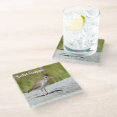 Spotsandpiper Glazen Onderzetter (Schuin)