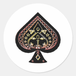 Spotsymbool: Oranje en rood: Ronde Sticker