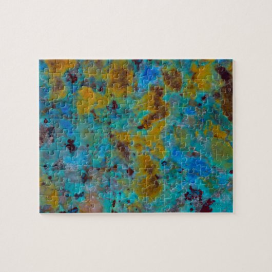 Spotted Blue Chrysocolla Jasper Legpuzzel (Horizontaal)