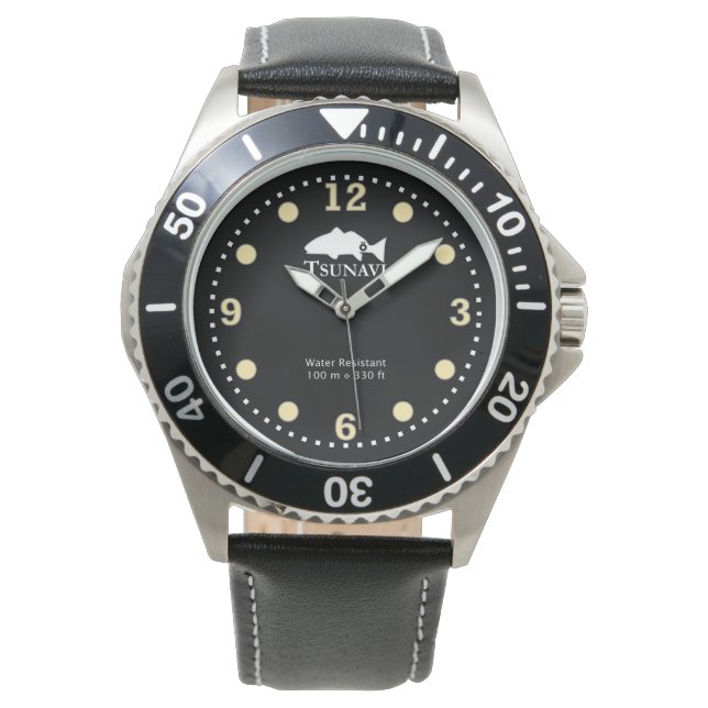 Spotted Eagle Ray duikhorloge Horloge (Voorkant)