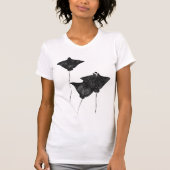 Spotted Eagle Ray Grunge esthetisch T-shirt (Voorkant)