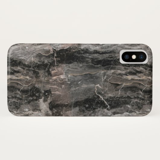 Spotted Grey Tones Marble Texture Case-Mate iPhone Case (Achterkant (horizontaal))