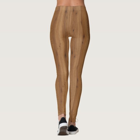 Spotted Gum Hardwood - Naadloos Australisch hout Leggings (Achterkant)