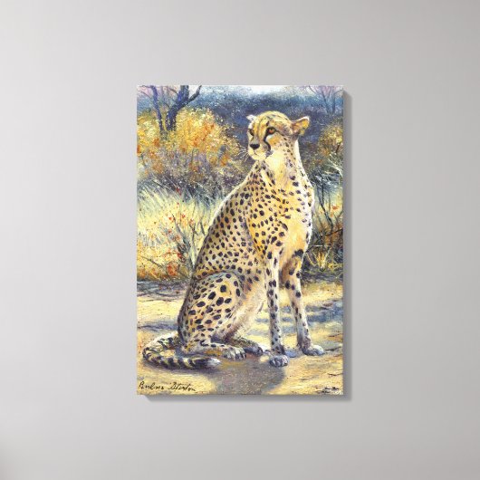 "Spotted Huntress" Stretched Canvas Print (Voorkant)