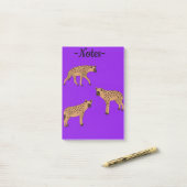 Spotted Hyenas Post-it® Notes (Op bureau)