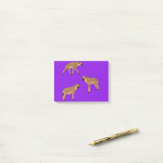 Spotted Hyenas Post-it® Notes (Op bureau)