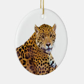 Spotted Jaguar Big Cat-lover #Gift Keramisch Ornament (Rechts)