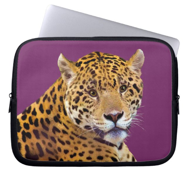 Spotted Jaguar Big Cat-lover #Gift Laptop Sleeve (Voorkant)