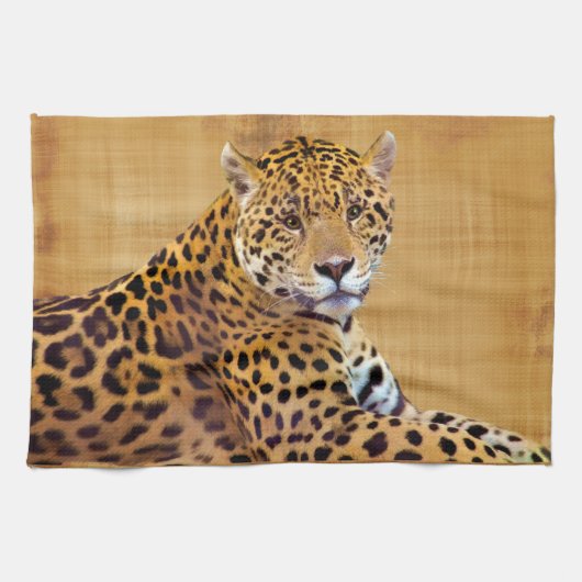 Spotted Jaguar Big Cat-lover #Gift Theedoek (Horizontaal)
