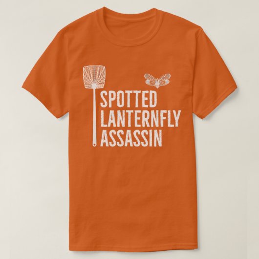 Spotted Lanternfly Control Assassin T-shirt (Design voorkant)