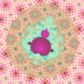 Spotted Mandelbrot Set Fractal Design Sticker (Voorkant)