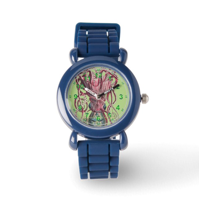 "Spotted Octopus" Horloge (Voorkant)