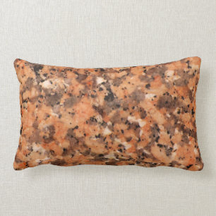 Spotted Rock Texture Lively Pattern Oranje Black Kussen