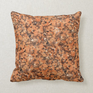 Spotted Rock Texture Lively Pattern Oranje Black Kussen