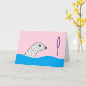 Spotted Seal heeft veel schoonheid: Blank Kaart (Gele Bloem)