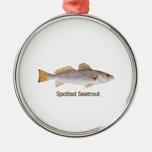 Spotted Seatrout Metalen Ornament (Voorkant)