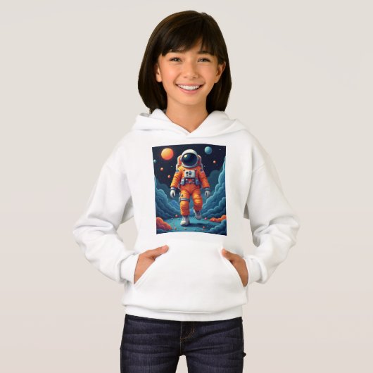 Spotted Spaceman Pullover Hoodie (Voorkant volledig)