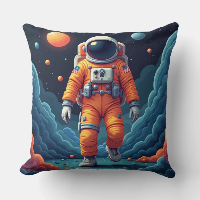 Spotted Spaceman-Sierkussen Kussen (Voorkant)