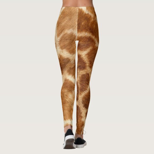 Spotten Giraffe Dierafdrukken Bruin en Roam Leggings (Achterkant)