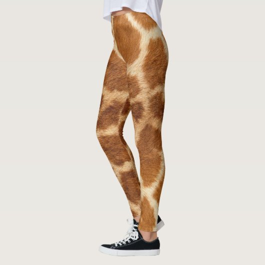 Spotten Giraffe Dierafdrukken Bruin en Roam Leggings (Links)