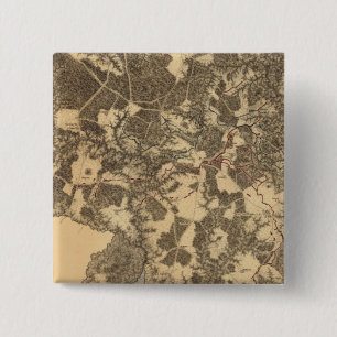 Spottsylvania Court House, Virginia Vierkante Button 5,1 Cm