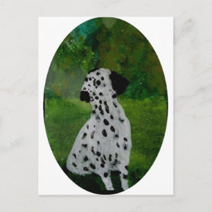 Spotty Dog Art Dalmatian Briefkaart