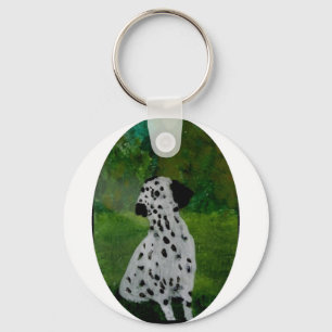 Spotty Dog Painting Dalmatian Sleutelhanger