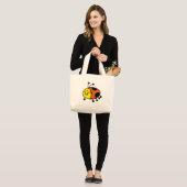 Spotty ladybug grote tote bag (Voorkant (model))
