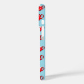 Spotty Red Teapot en Cups Blue Pattern Case-Mate iPhone Case (Achterkant / Links)