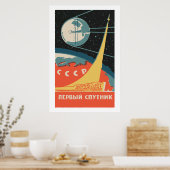 Spoutnik CCCP Poster (Keuken)