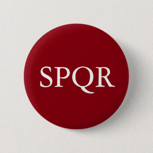 SPQR-badge Ronde Button 5,7 Cm