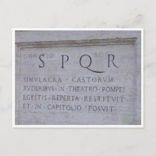 SPQR BRIEFKAART