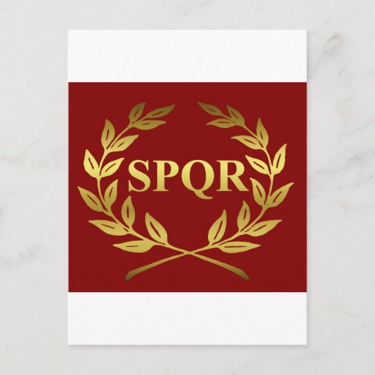 SPQR BRIEFKAART (Voorkant)