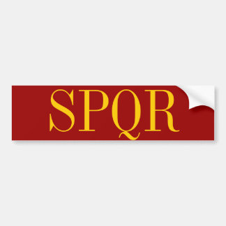 SPQR BUMPERSTICKER