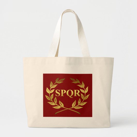 SPQR GROTE TOTE BAG (Voorkant)