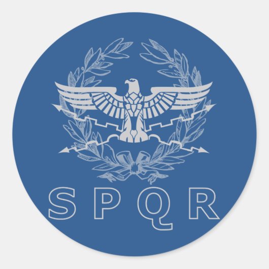 SPQR Het Romeinse Rijk Embleem Sticker (Voorkant)