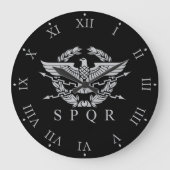 SPQR Het Romeinse Rijk Emblem Grote Klok (Voorkant)