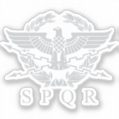 SPQR Het Romeinse Rijk Emblem Sticker (Voorkant)