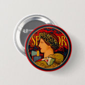 SPQR Italiaans embleem Ronde Button 5,7 Cm (Voorkant /achterkant)