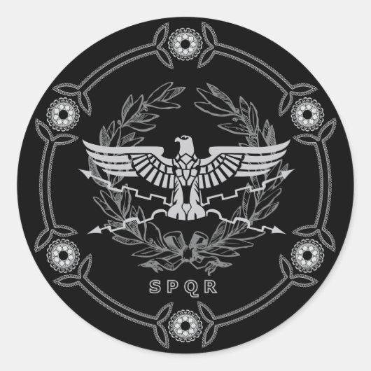SPQR Le Sticker Emblem Empire Romain. (Devant)