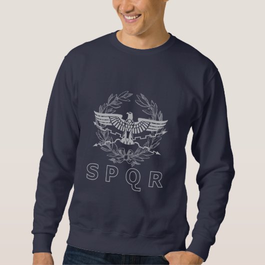 SPQR le sweatshirt d'emblème d'empire romain (Devant)