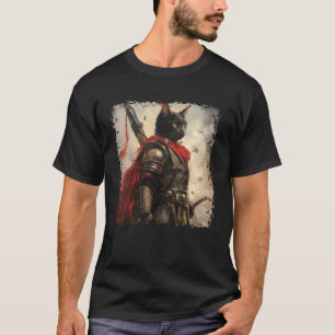 SPQR Rijk Romeinse Legioen kat Krijger Japans Graf T-shirt